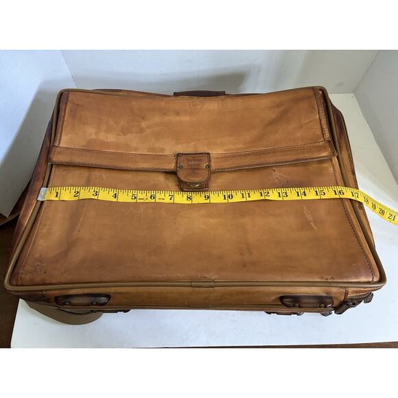 Vintage Hartmann Tan Leather Garment Bag (Rare) - Picture 16 of 16